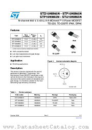 STP10NM65N datasheet pdf ST Microelectronics