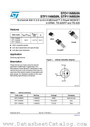 STF11NM50N datasheet pdf ST Microelectronics