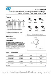 STD11NM60N datasheet pdf ST Microelectronics