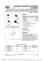 STF5N95K3 datasheet pdf ST Microelectronics