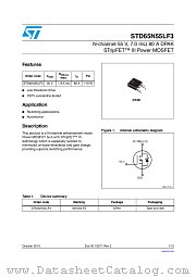 STD65N55LF3 datasheet pdf ST Microelectronics