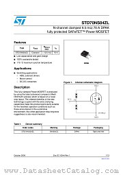 STD70NS04ZL datasheet pdf ST Microelectronics