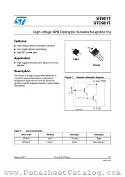 STD901T datasheet pdf ST Microelectronics