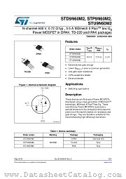 STP9N60M2 datasheet pdf ST Microelectronics