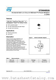 STD9NM50N datasheet pdf ST Microelectronics