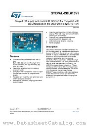 STEVAL-CBL015V1 datasheet pdf ST Microelectronics