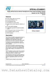 STEVAL-CCA009V1 datasheet pdf ST Microelectronics