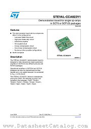 STEVAL-CCA022V1 datasheet pdf ST Microelectronics