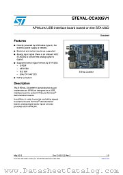 STEVAL-CCA035V1 datasheet pdf ST Microelectronics