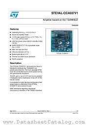 STEVAL-CCA037V1 datasheet pdf ST Microelectronics