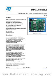 STEVAL-CCH002V2 datasheet pdf ST Microelectronics