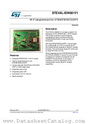 STEVAL-IDW001V1 datasheet pdf ST Microelectronics