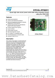 STEVAL-IFP006V1 datasheet pdf ST Microelectronics