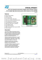 STEVAL-IFP020V1 datasheet pdf ST Microelectronics