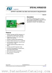 STEVAL-IKR002V3D datasheet pdf ST Microelectronics