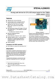 STEVAL-ILD003V2 datasheet pdf ST Microelectronics
