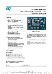 STEVAL-ILL020V1 datasheet pdf ST Microelectronics