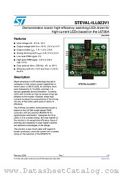 STEVAL-ILL023V1 datasheet pdf ST Microelectronics