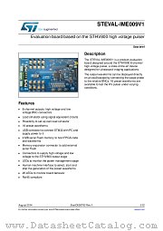 STEVAL-IME009V1 datasheet pdf ST Microelectronics