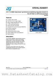 STEVAL-ISA069V1 datasheet pdf ST Microelectronics