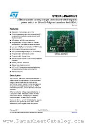STEVAL-ISA076V2 datasheet pdf ST Microelectronics
