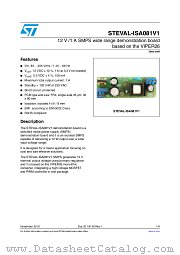 STEVAL-ISA081V1 datasheet pdf ST Microelectronics