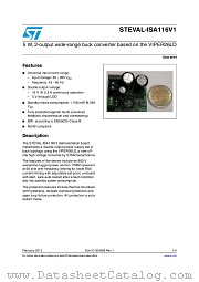STEVAL-ISA116V1 datasheet pdf ST Microelectronics