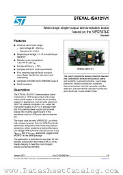 STEVAL-ISA121V1 datasheet pdf ST Microelectronics