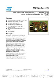 STEVAL-ISA122V1 datasheet pdf ST Microelectronics