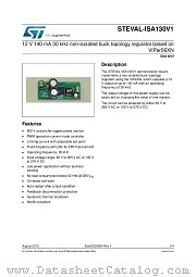 STEVAL-ISA130V1 datasheet pdf ST Microelectronics