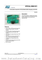 STEVAL-ISB019V1 datasheet pdf ST Microelectronics