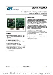 STEVAL-ISQ014V1 datasheet pdf ST Microelectronics