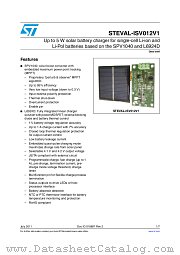 STEVAL-ISV012V1 datasheet pdf ST Microelectronics