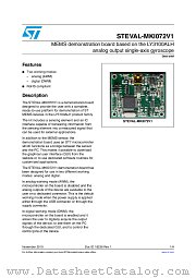 STEVAL-MKI072V1 datasheet pdf ST Microelectronics