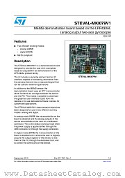 STEVAL-MKI079V1 datasheet pdf ST Microelectronics