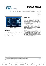 STEVAL-MKI089V1 datasheet pdf ST Microelectronics
