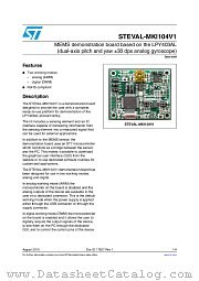 STEVAL-MKI104V1 datasheet pdf ST Microelectronics