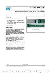STEVAL-MKI114V1 datasheet pdf ST Microelectronics