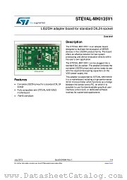 STEVAL-MKI135V1 datasheet pdf ST Microelectronics