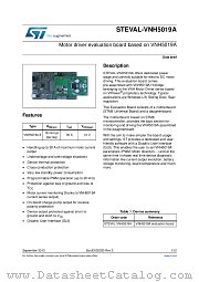 STEVAL-VNH5019A datasheet pdf ST Microelectronics