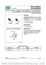 STF110N10F7 datasheet pdf ST Microelectronics