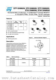 STP13NM60N datasheet pdf ST Microelectronics
