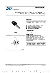 STF140N8F7 datasheet pdf ST Microelectronics