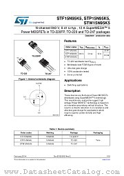STW15N95K5 datasheet pdf ST Microelectronics