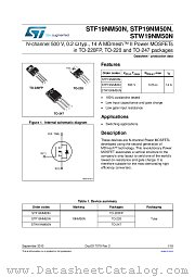 STF19NM50N datasheet pdf ST Microelectronics