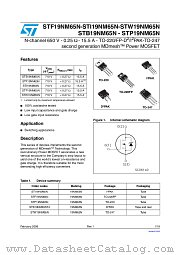 STF19NM65N datasheet pdf ST Microelectronics