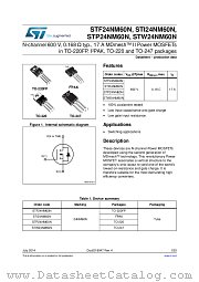 STI24NM60N datasheet pdf ST Microelectronics