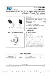 STF34N65M5 datasheet pdf ST Microelectronics