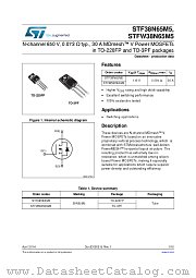 STF38N65M5 datasheet pdf ST Microelectronics