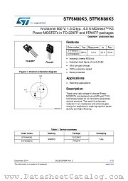 STF6N80K5 datasheet pdf ST Microelectronics
